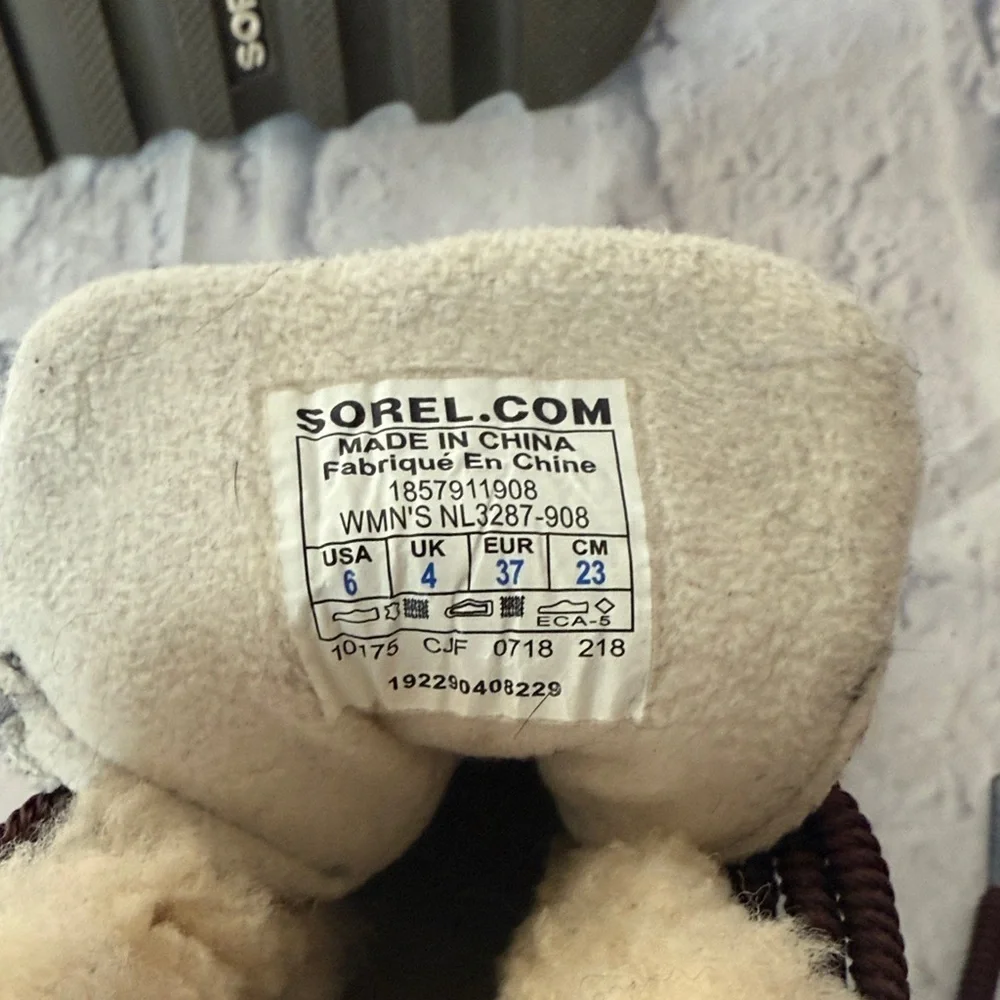 Sorel Tan and Gray Winter Boots